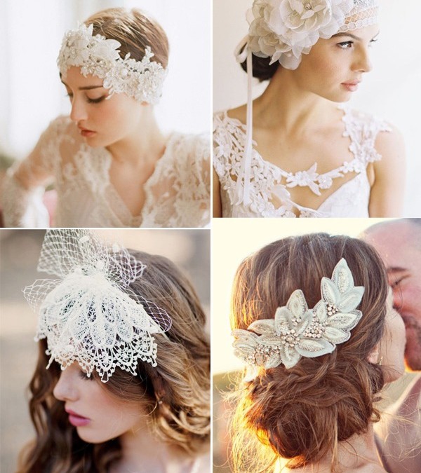 25 Pretty Lace Bridal Hairpieces & Headpieces for Your Wedding Hairstyles